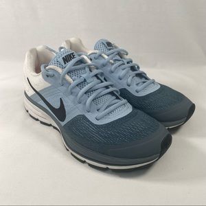 Nike Air Pegasus+ 30 Fitsole Women US Sz 9.5 Armory Blue Black 599392 404.